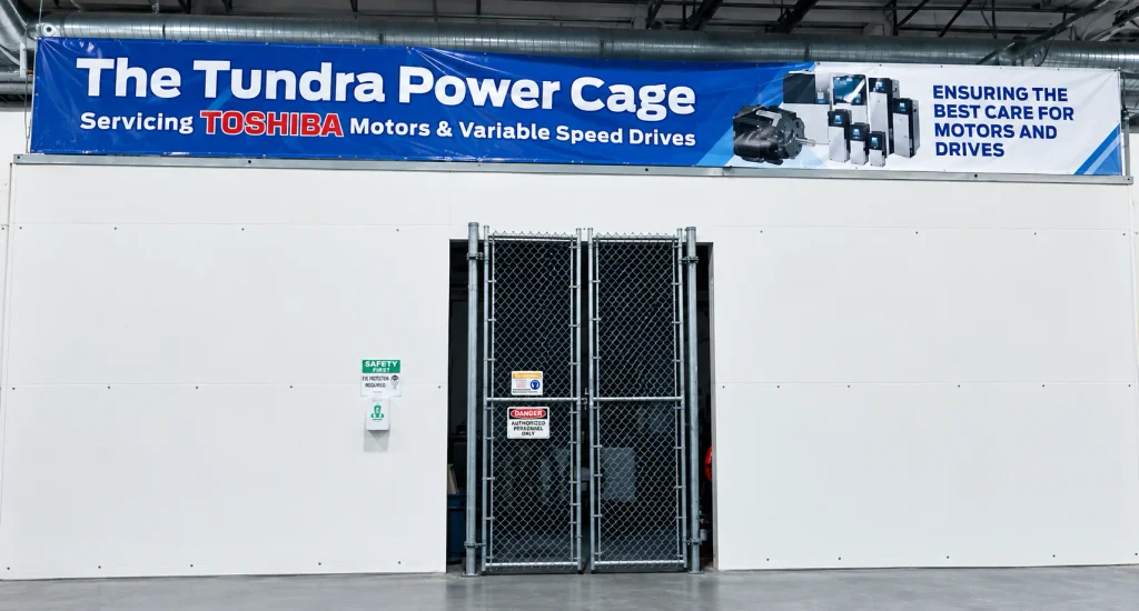 The Tundra Power Cage, Tundra's in-house test and repair area for Toshiba drives