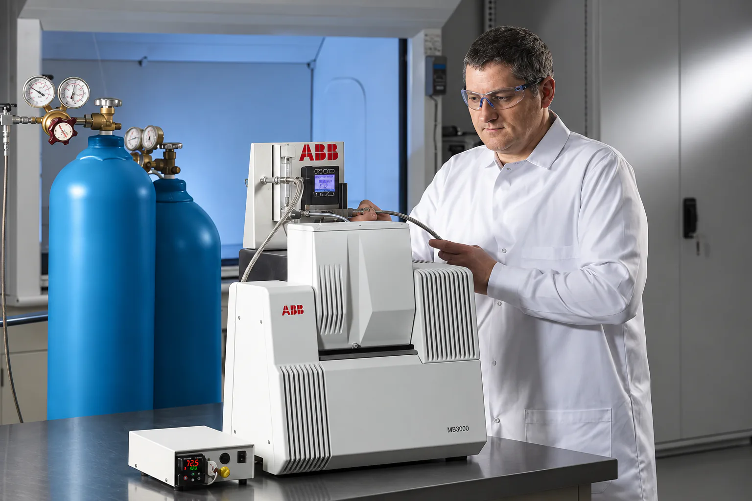 ABB MB3000 FT-IR analyzer in a lab