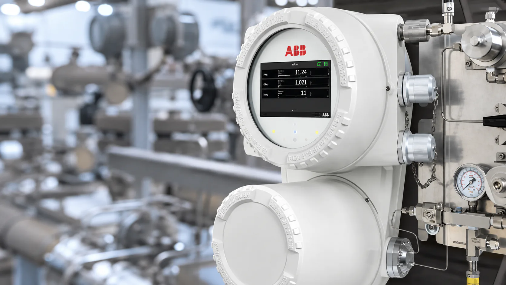 ABB laser analyzer at a process plant